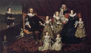 unknow artist Sir Thomas Lucy III and his family Sweden oil painting reproduction